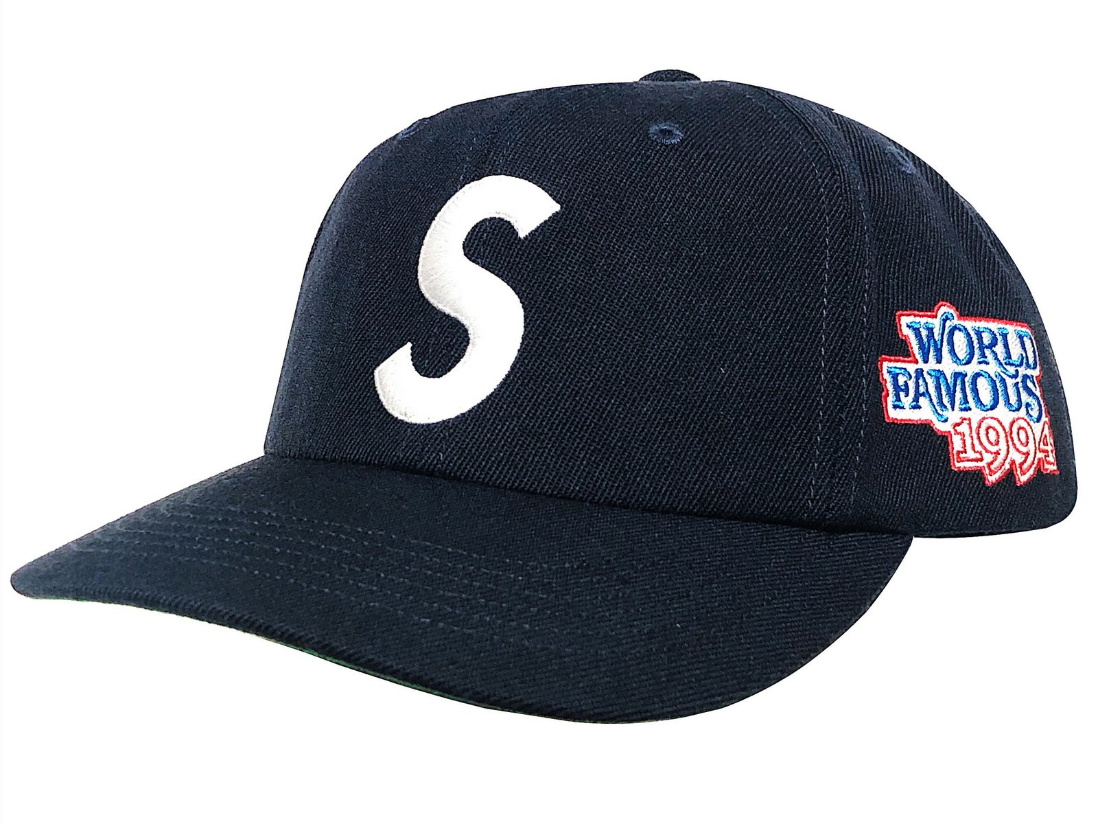 SUPREME Sロゴキャップ 黒 キャップ ロゴ