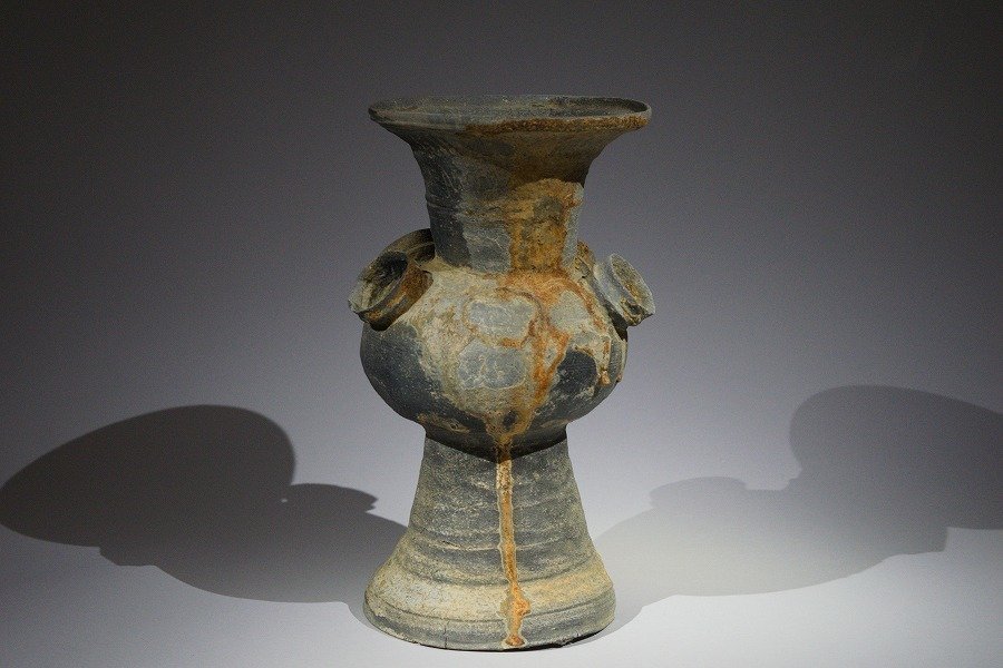 須恵器 子持ち高脚壺 （古墳時代）