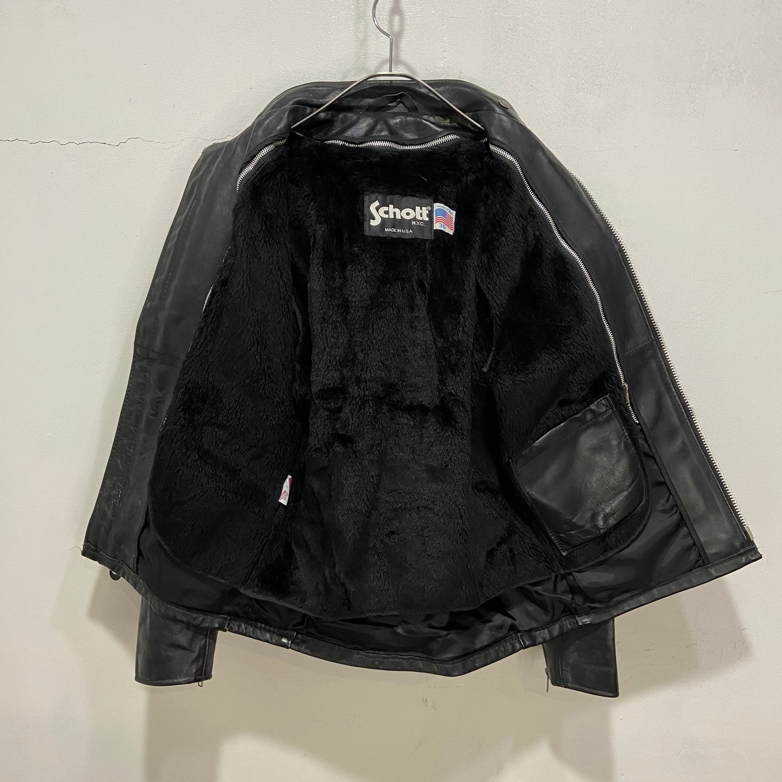 USA製 Schott N.Y.C 641 シングルライダースジャケット 36 | Pay ID