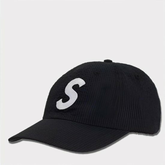 SUPREME Sロゴキャップ 黒 キャップ ロゴ