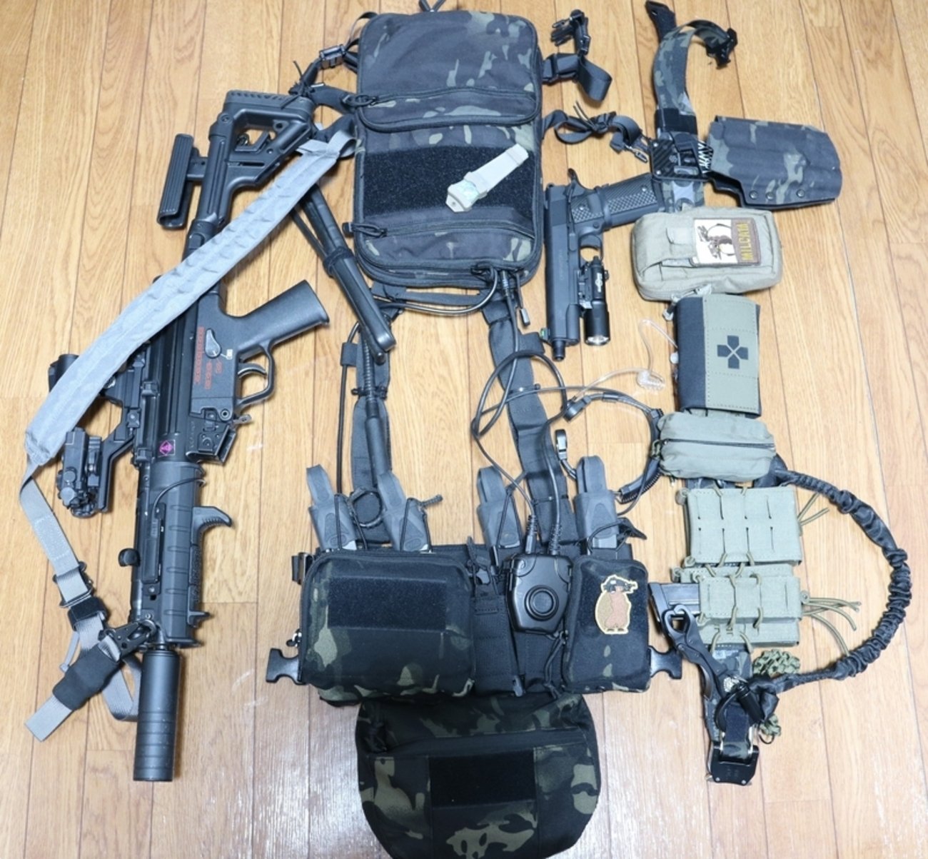 サバゲー 装備セット 特殊部隊 マルチカム ※セットでの販売のみ