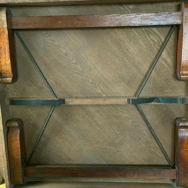 VINTAGE ヴィンテージ*古木 無垢材の折り畳み ちゃぶ台 120cm*特大 丸