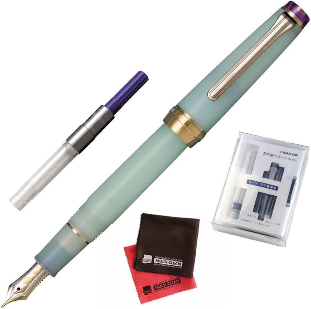 Amazon.co.jp: セーラー万年筆 SHIKIORI 四季織 雨音 中細 春雨