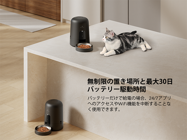 Amazon.co.jp: PETLIBRO 自動給餌器 猫用 スマートWi-Fi対応 アプリ