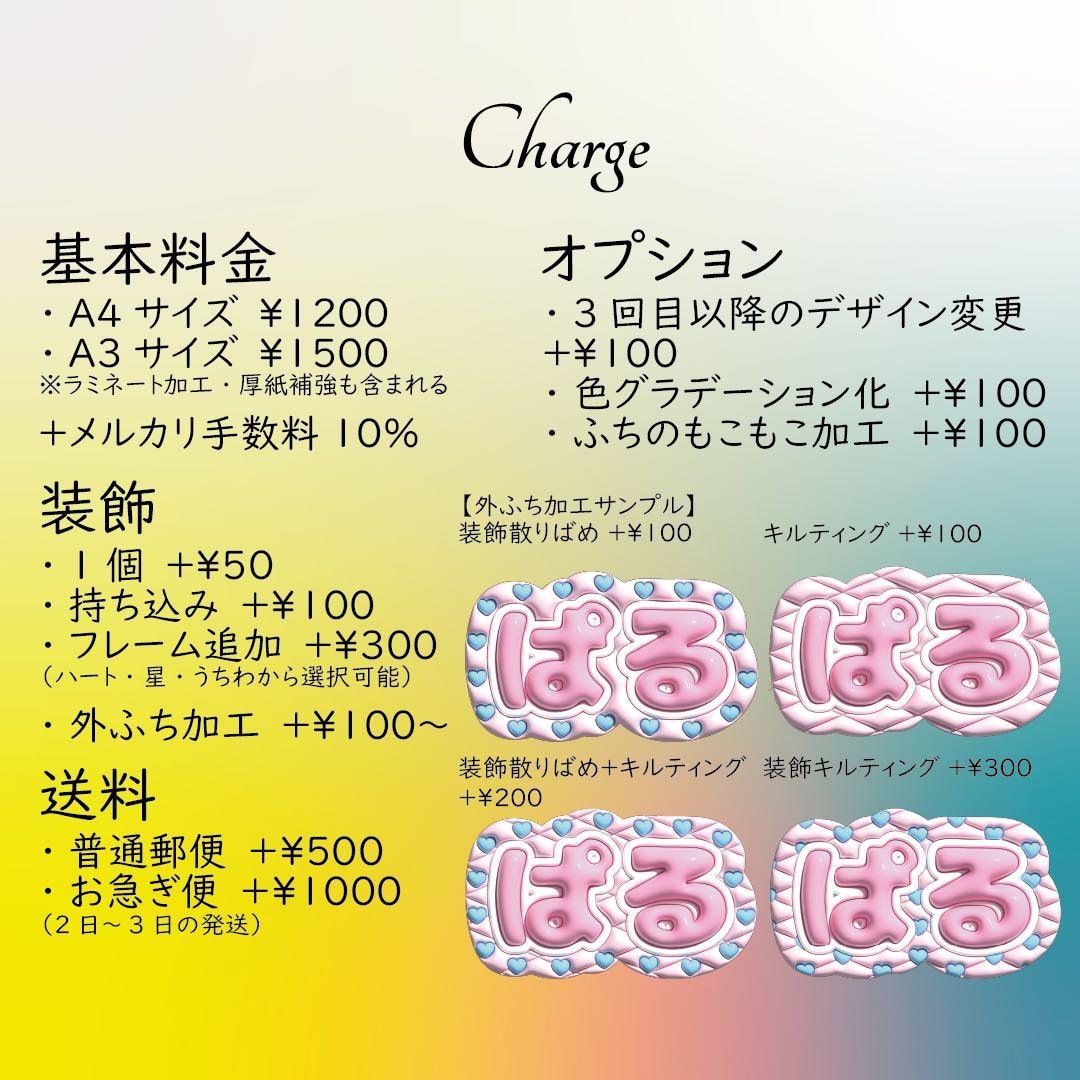 ネームボード オーダー ページ ぷっくり風