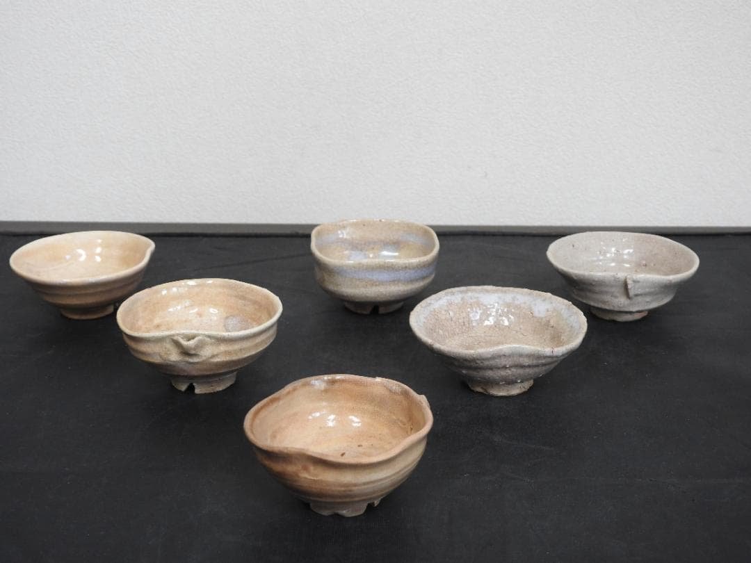 十代坂高麗左衛門　酒盃　6個　共箱　MA745