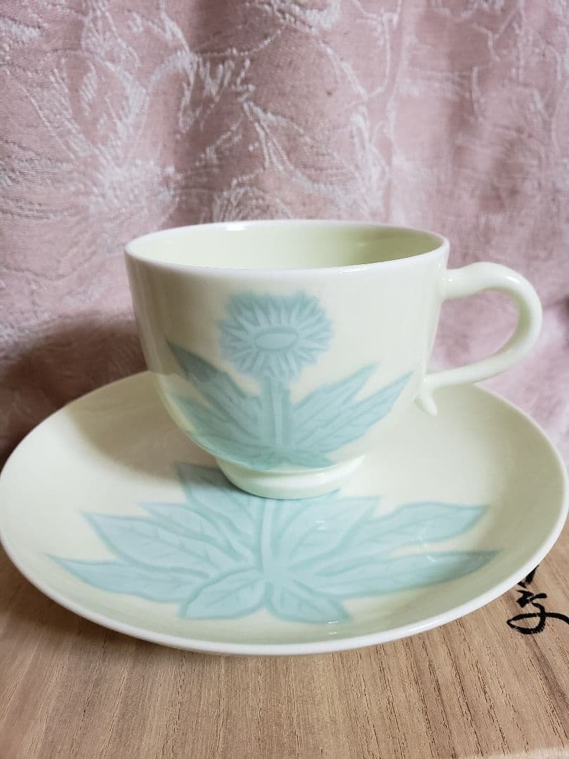 人間国宝 井上萬二 コーヒーカップ&ソーサー