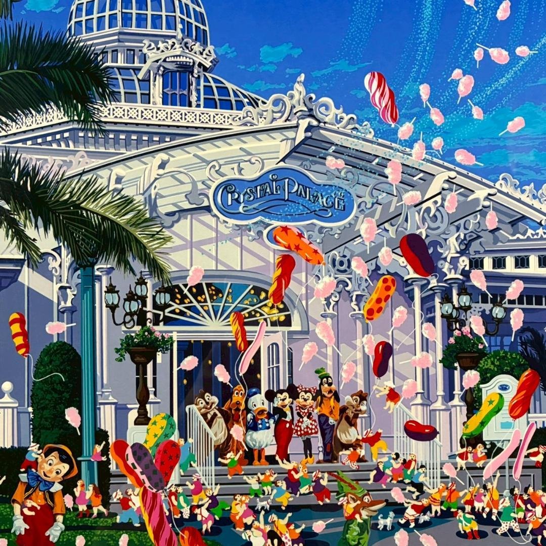 ヒロ・ヤマガタ「クリスタルパレス」大作シルクスクリーン 直筆サイン