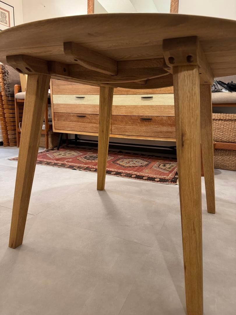 デッケ　オーク材　ダイニングテーブル