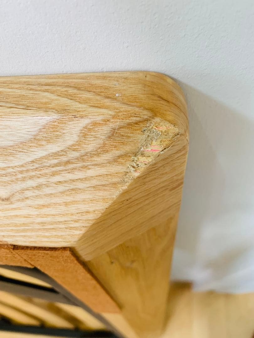 無印良品 シングルベッドフレーム オーク材 木製脚付き