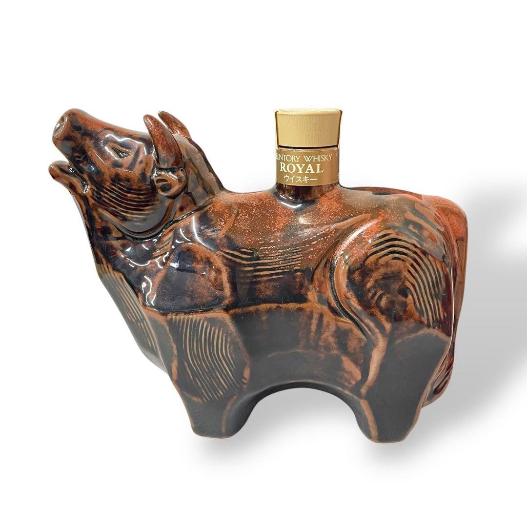 未開栓】SUNTORY ROYAL/1997 丑（うし）/干支ボトル/陶器
