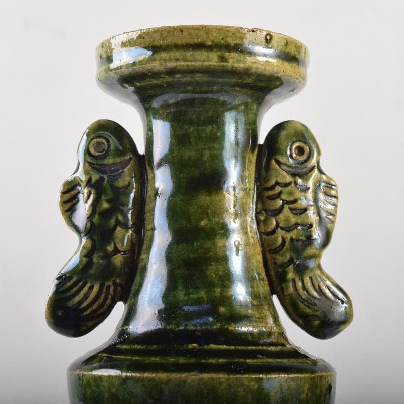 北大路魯山人作 絵織部 花入 共箱 M R8609 - メルカリ