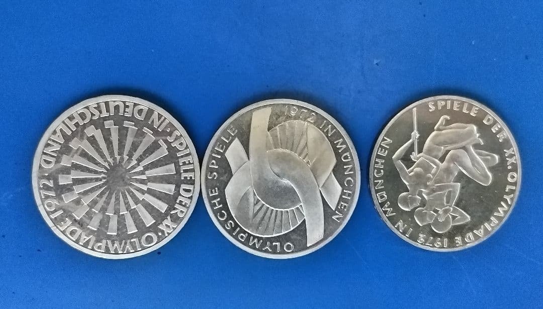 1972年ミュンヘンオリンピック記念 貨幣博物館 | 日本 ミュンヘンオリンピック記念 金,銀,銅メダルセット