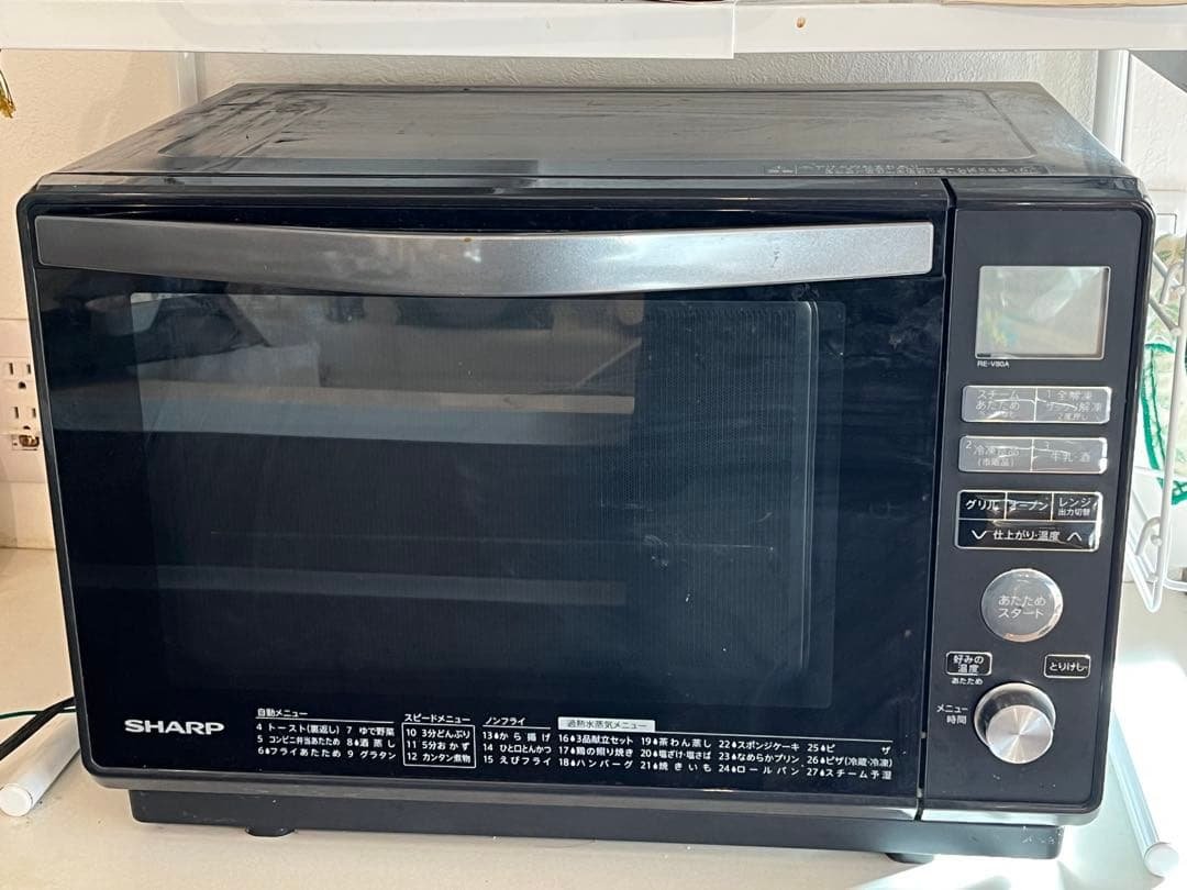 SHARP オーブンレンジ RE-V80A-B 2018 動作品 SHARP オーブンレンジ SHARP オーブンレンジ RE-V80A-B 2018年 SHARP